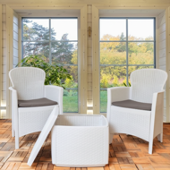 Vrtna garnitura TREE, 3-dijelna, bijela