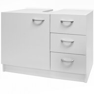 Ormarić ispod umivaonika s 3 ladice SILKE, 63x30x54 cm, bijeli