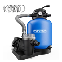 Pješčana filtracija za bazen AQUA s predfilterom, 13 200 l/h, plava