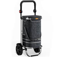 Kolica za kupovinu EASY, 50 l, crna
