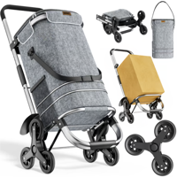 Kolica za kupovinu za stepenice COMFORT, 50 l, siva