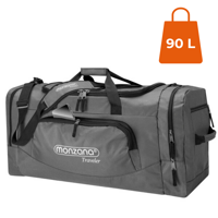 Putna torba za rame JERGY, 90 l, 65x32x33 cm, siva
