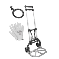 Visinski podesiva kolica TROY, max. 80 kg, srebrna/crna