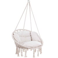 Viseća stolica BOHO s jastucima, Ø61 cm, bež