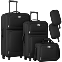 Set putnih kofera TRAVEL, 5-dijelni, crni
