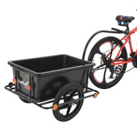 Prikolica za bicikl TERY, 90 l, 61x153x90 cm, crna