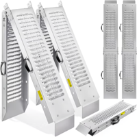 Najazdne rampe za auto DRIVE, sklopive, set od 2 komada max. 400 kg, 160 cm, srebrna