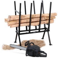 Stalak za piljenje drva AXEL, 80x54x103 cm, crni