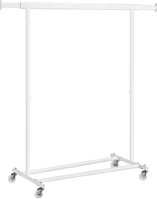 Stalak za odjeću na kotačićima INEZ, max. 90 kg, 83,5x45x160 cm, bijela