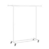 Stalak za odjeću na kotačićima INEZ, max. 90 kg, 83,5x45x160 cm, bijela