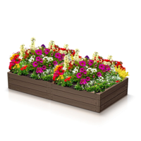 Povišena gredica WOODY, 149x75,6x25 cm, smeđa