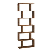 Polica/regal za knjige PRESTON, 70x24x190,5cm, smeđa