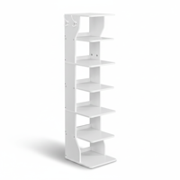 Stalak za cipele CINDY, 6 razina, 30x26,4x110,4 cm, bijela