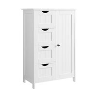 Kupaonski ormarić s 4 ladice i policom PAULA, 55x30x81cm, bijela