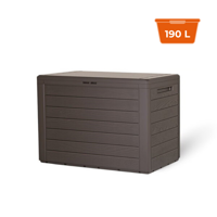 Kutija za pohranu WOODEBOX, 190 l, 78x44x55 cm, tamnosmeđa