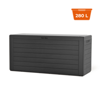 Kutija za pohranu WOODEBOX, 280 l, 120x46x57 cm, antracit