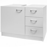 Ormarić ispod umivaonika s 3 ladice SILKE, 63x30x54 cm, bijeli