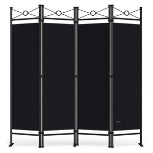 Paravan LUCCA, 163x180 cm, crni