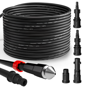 Set za čišćenje cijevi MASTER, 15m, crni