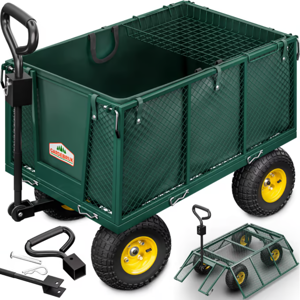 Transportna kolica HECTOR, maks. 550 kg, 110x75x52 cm, zelena