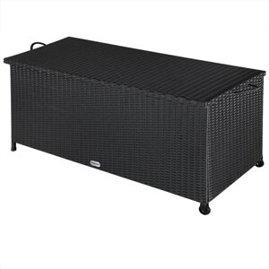 Kutija za odlaganje od poliratana RICCO, 122x56 61cm, crna
