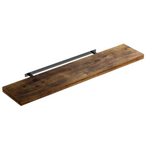 Zidna polica FIGO s konzolom, 110 cm, tamni hrast