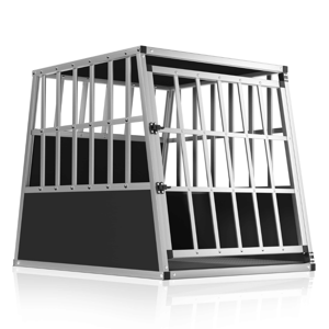 Transportni boks za pse BRUNO, 66x90x72 cm, srebrna/crna