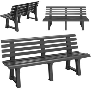 Vrtna klupa ORCHIDEA, 145x49x74 cm, antracit