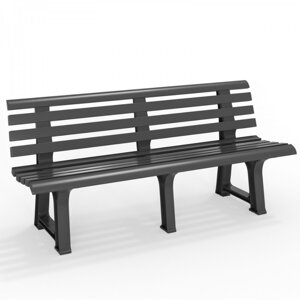 Vrtna klupa ORCHIDEA, 145x49x74 cm, antracit
