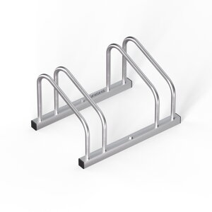 Stalak za 2 bicikla BIKE, 50x32x27 cm, srebrni