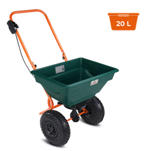 Kolica za posipanje SEED, 20 l, zelena/narančasta