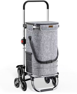 Kolica za kupovinu za stepenice COMFORT, 50 l, siva