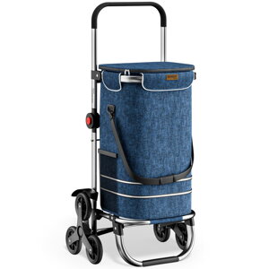 Kolica za kupovinu za stepenice COMFORT, 50 l, plava