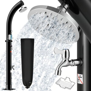Solarni tuš BOW, 20 l, crni