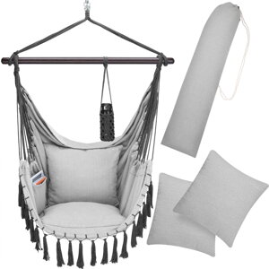 Viseća stolica MANDY, 170x100x150 cm, svijetlosiva
