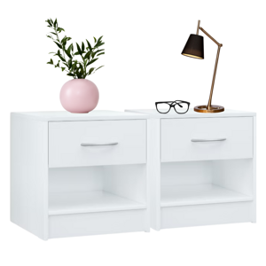 Set noćnih ormarića BIANCA, 2 kom, 41x39x28cm, bijeli