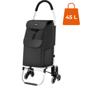 Kolica za kupovinu Shopper za stepenice, 45 l, 101x45x39 cm, crna