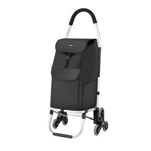 Kolica za kupovinu Shopper za stepenice, 45 l, 101x45x39 cm, crna