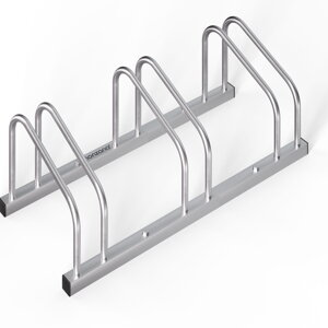 Stalak za 3 bicikla BIKE, 71x32x27 cm, srebrni