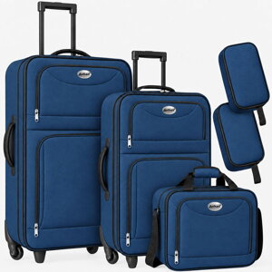 Set putnih kofera TRAVEL, 5-dijelni, tamnoplavi