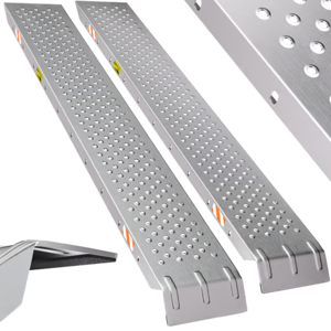 Najazdne rampe za auto MARA, set od 2 komada, 400 kg, 150 cm, srebrna