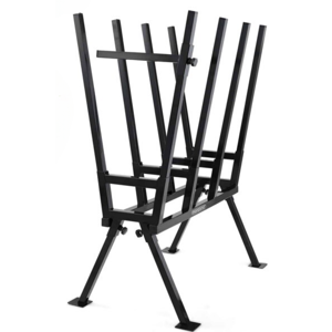 Stalak za piljenje drva AXEL, 80x54x103 cm, crni