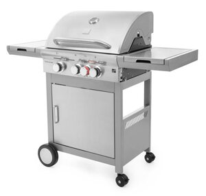 Plinski roštilj CALIFORNIA BBQ, 4 plamenika, s redukcijskim ventilom, srebrna