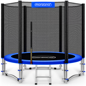 Trampolin s sigurnosnom mrežom JUMP, Ø244cm, crno/plava Trampolin s sigurnosnom mrežom JUMP, Ø244cm, crno/plava