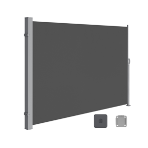 Bočna tenda HORIZON za terasu, 160x300cm, siva