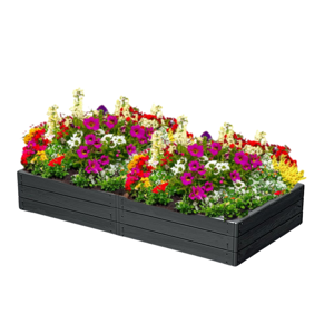 Povišena gredica WOODY, 149x75,6x25 cm, antracit
