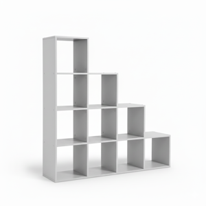 Polica/regal za pohranu KALLA, 129,5x29x129,5 cm, bijela