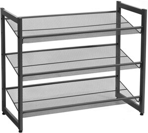Modularni regal za cipele IDA, 3 police, 74x31x63 cm, crni