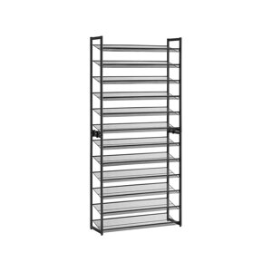 Modularni regal za cipele IDA, 12 polica, 92,5x31x223 cm, crni