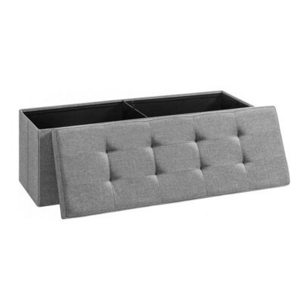 Tabure s prostorom za pohranu OTO, 110x38x38 cm, svijetlosivi